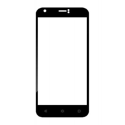 Replacement Front Glass For Clout X421 Nova Black By - Maxbhi Com