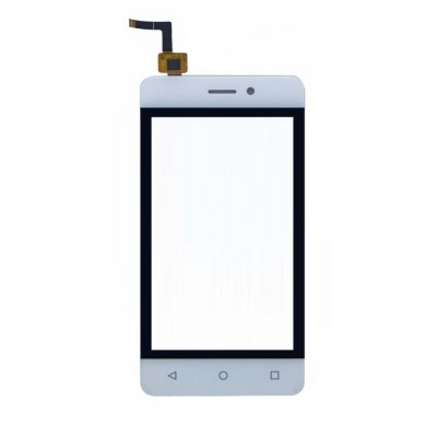 Touch Screen Digitizer For Intex Aqua 4g Strong 8gb White By - Maxbhi Com