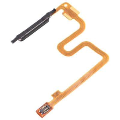 Fingerprint Sensor Flex Cable For Xiaomi Redmi Note 9 5g Black By - Maxbhi Com