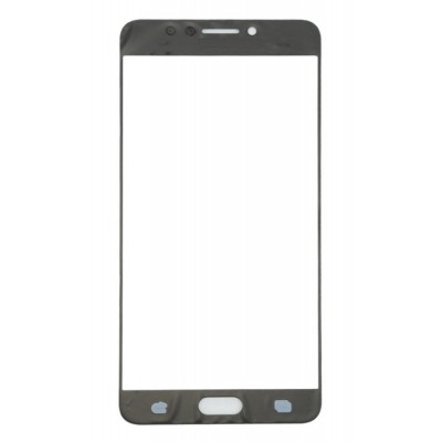 Replacement Front Glass For Samsung Galaxy C7 Pro Gold By - Maxbhi Com