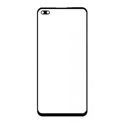 Replacement Front Glass For Realme X3 Superzoom Blue By - Maxbhi Com