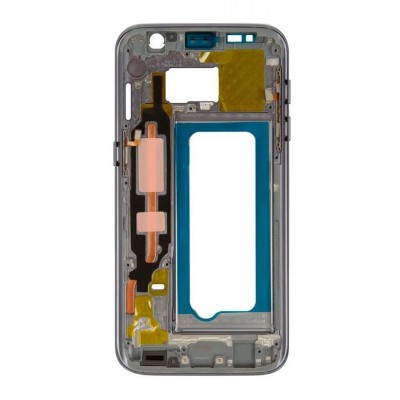 Lcd Frame Middle Chassis For Samsung Galaxy S7 64gb Black By - Maxbhi Com