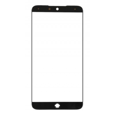 Replacement Front Glass For Meizu 15 Black By - Maxbhi Com