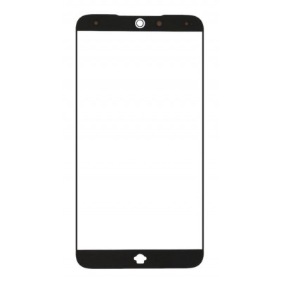 Replacement Front Glass For Meizu 15 Black By - Maxbhi Com