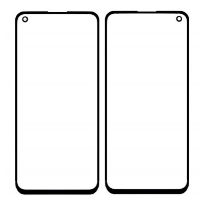 Replacement Front Glass For Oppo Reno7 5g Blue By - Maxbhi Com