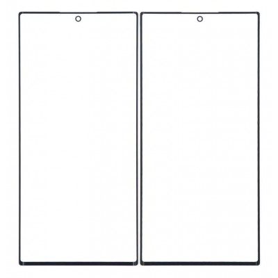 Replacement Front Glass For Samsung Galaxy S22 Ultra 5g Black By - Maxbhi Com