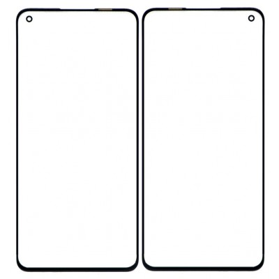 Replacement Front Glass For Oppo Reno7 Pro 5g Black By - Maxbhi Com