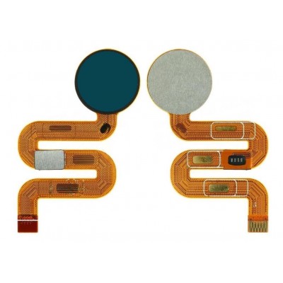Fingerprint Sensor Flex Cable For Wiko View Blue By - Maxbhi Com
