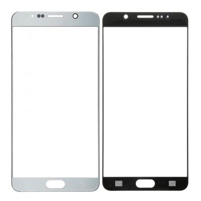 Replacement Front Glass For Samsung Galaxy Note 5 Dual Sim 64gb Silver By - Maxbhi Com