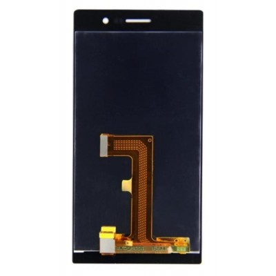 Lcd With Touch Screen For Huawei Ascend P7 Black By - Maxbhi Com