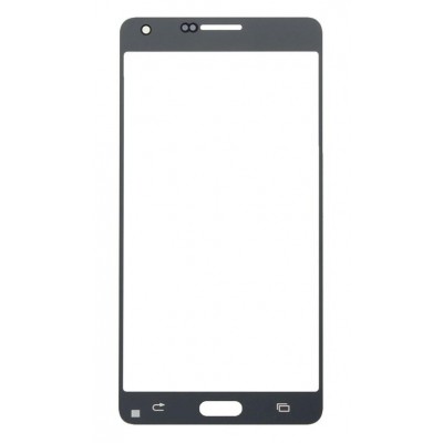 Replacement Front Glass For Samsung Galaxy A7 2015 Black By - Maxbhi Com