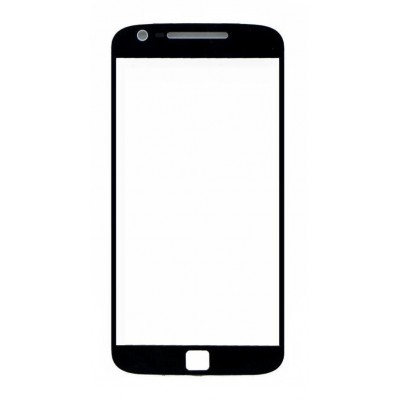 Replacement Front Glass For Motorola Moto G4 Plus Black By - Maxbhi Com