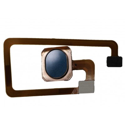 Fingerprint Sensor Flex Cable For Oppo A7 Blue By - Maxbhi Com