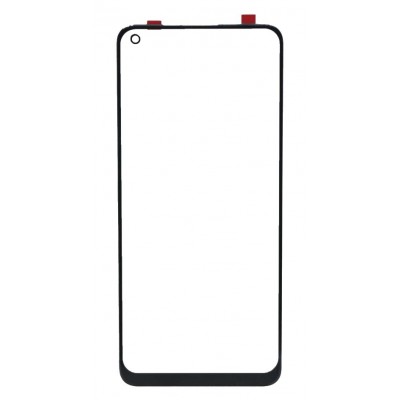Replacement Front Glass For Realme 8 Silver By - Maxbhi Com