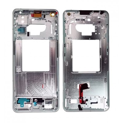 Lcd Frame Middle Chassis For Realme Gt2 Pro White By - Maxbhi Com