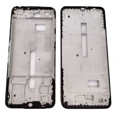 Lcd Frame Middle Chassis For Vivo Y52 5g Black By - Maxbhi Com