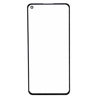 Replacement Front Glass For Realme X7 Pro Blue By - Maxbhi Com