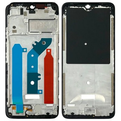 Lcd Frame Middle Chassis For Infinix Smart 6 Black By - Maxbhi Com