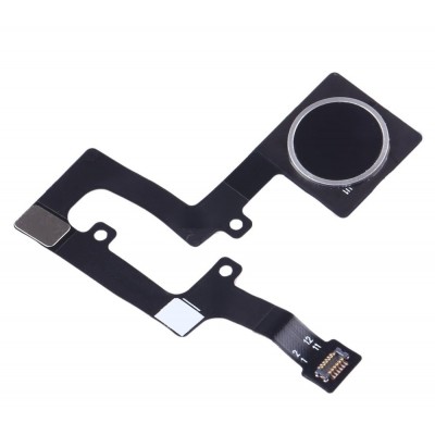 Fingerprint Sensor Flex Cable for Nokia 7.1 Plus Black by Maxbhi.com