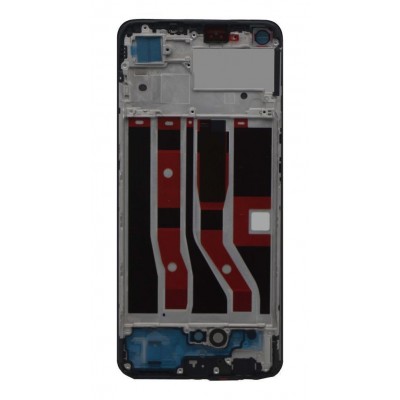 Lcd Frame Middle Chassis For Oppo F19s Black By - Maxbhi Com