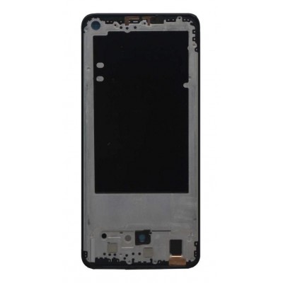 Lcd Frame Middle Chassis For Oppo F19s Black By - Maxbhi Com