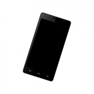 Lcd Frame Middle Chassis For Intex Aqua Slice Ii Black By - Maxbhi Com