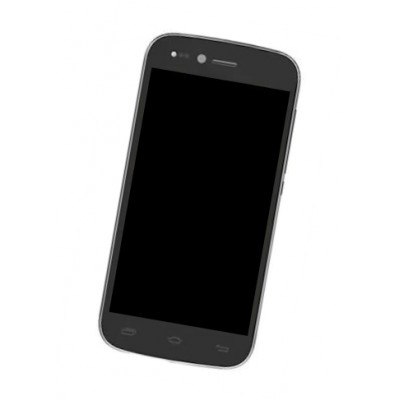 Lcd Frame Middle Chassis For Intex Aqua Slice Black By - Maxbhi Com