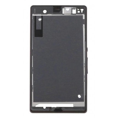 Lcd Frame Middle Chassis For Sony Xperia Z L36h C6603 Black By - Maxbhi Com
