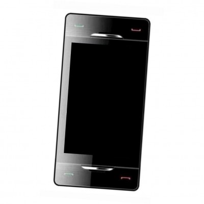 Lcd Frame Middle Chassis For Micromax X600 Black By - Maxbhi Com