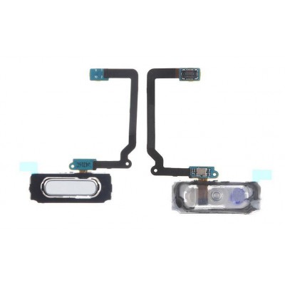 Fingerprint Sensor Flex Cable For Samsung Galaxy S5 Mini G800f White By - Maxbhi Com
