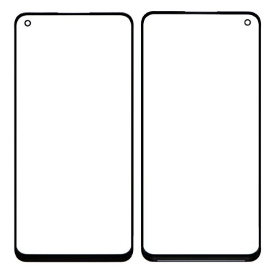 Replacement Front Glass For Oppo F21 Pro Black By - Maxbhi Com