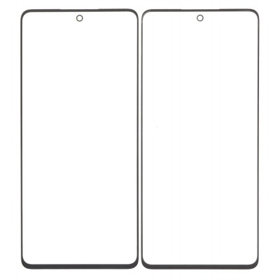 Replacement Front Glass For Samsung Galaxy M53 5g Black By - Maxbhi Com