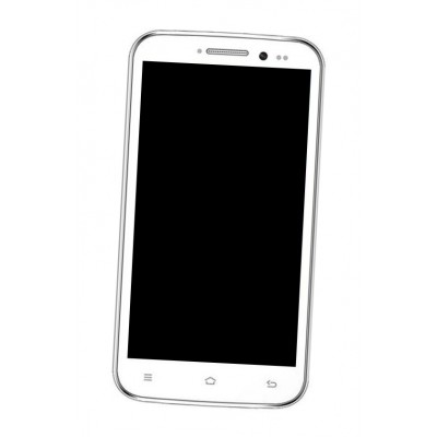 Lcd Frame Middle Chassis For Lemon Aspire A2 Hd White By - Maxbhi Com