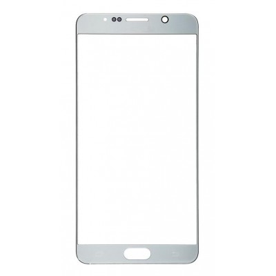 Replacement Front Glass For Samsung Galaxy Note 5 Dual Sim 32gb Silver By - Maxbhi Com