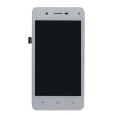 Lcd With Touch Screen For Lava A44 White By - Maxbhi Com