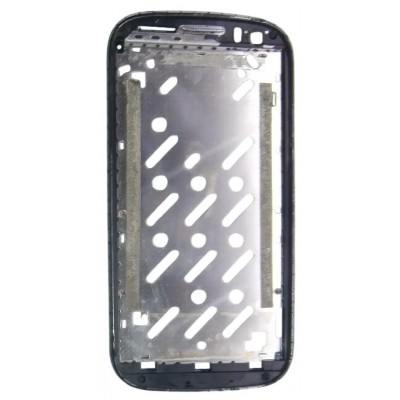 Lcd Frame Middle Chassis For Alcatel One Touch Pop C5 Black By - Maxbhi Com