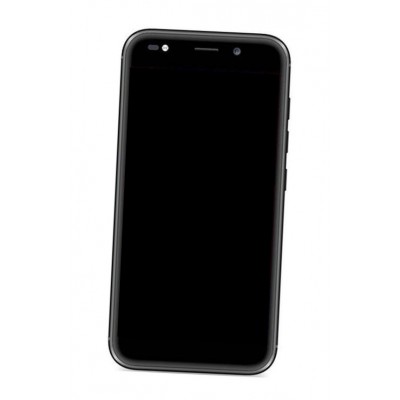 Lcd Frame Middle Chassis For Micromax Canvas Selfie 3 Q460 Black By - Maxbhi Com