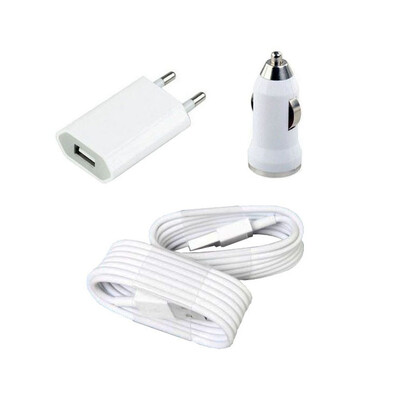 3 in 1 Charging Kit for HTC Butterfly with USB Wall Charger, Car Charger & USB Data Cable