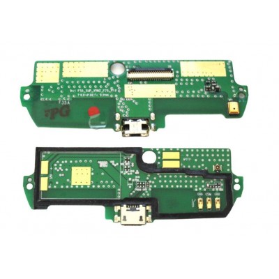 Charging Connector Flex Pcb Board For Blu Tank Xtreme Pro By - Maxbhi Com