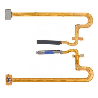 Fingerprint Sensor Flex Cable For Oppo A57 4g 2022 Black By - Maxbhi Com