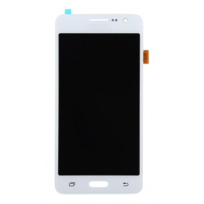 Lcd With Touch Screen For Samsung Galaxy Grand Prime White By - Maxbhi Com