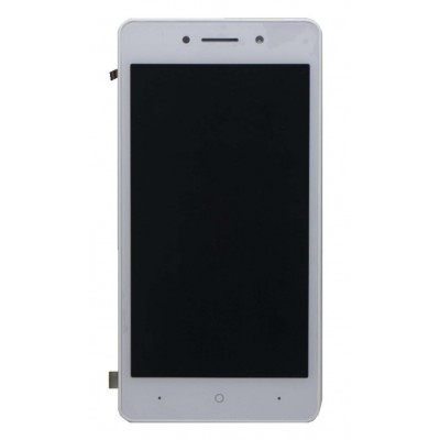 Lcd With Touch Screen For Spice F302 White By - Maxbhi Com