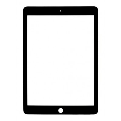 Replacement Front Glass For Apple Ipad Air 2 Black By - Maxbhi Com