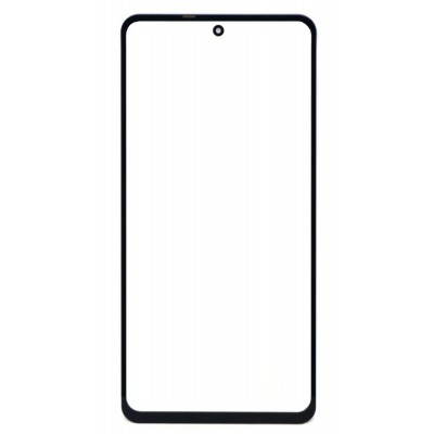 Replacement Front Glass For Vivo Iqoo Z5 5g Black By - Maxbhi Com