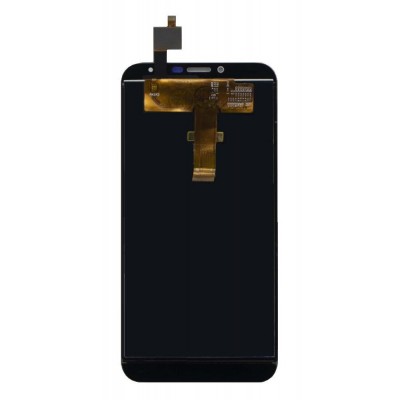 Lcd With Touch Screen For Intex Aqua 4g Plus White By - Maxbhi Com