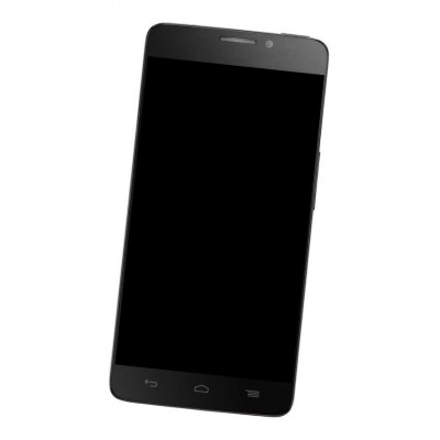 Lcd Frame Middle Chassis For Alcatel Onetouch Idol X 6040d Black By - Maxbhi Com