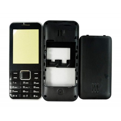 Full Body Housing For Karbonn K451 Plus Sound Wave Silver Black - Maxbhi Com