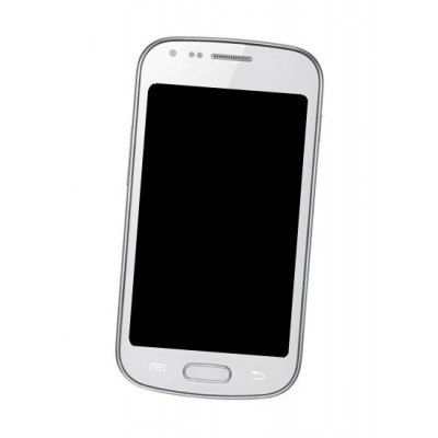 Lcd Frame Middle Chassis For Samsung Galaxy Trend Duos S7562i White By - Maxbhi Com