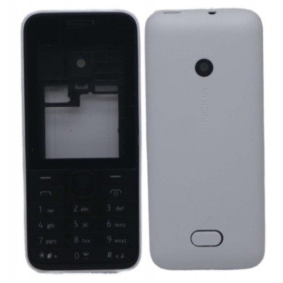 Full Body Housing For Nokia 208 White - Maxbhi Com