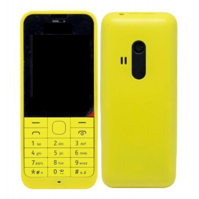 Full Body Housing For Nokia 220 Dual Sim Rm969 Yellow - Maxbhi Com
